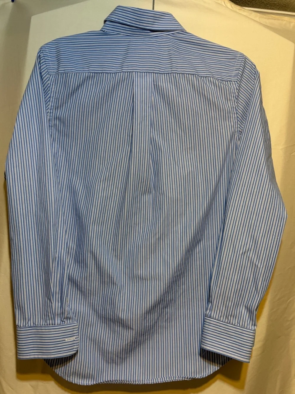 Ralph Lauren Blue and White Striped Dress Shirt